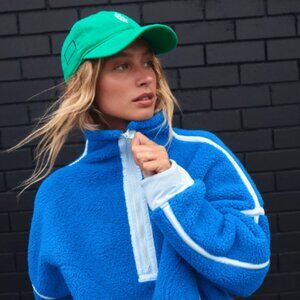 FP Movement by Free People Blue Teddy Jacket